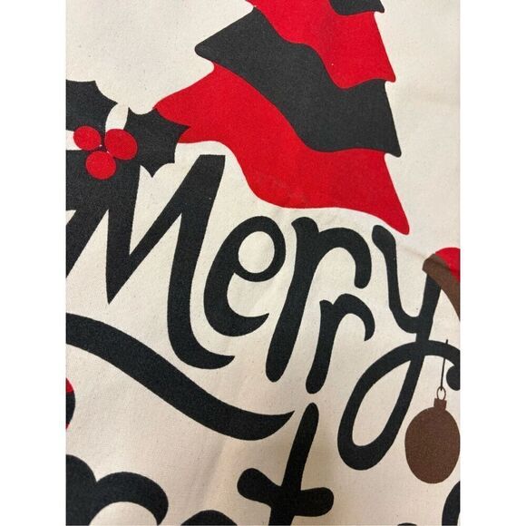 NWOT large canvas Christmas Santa sack with drawstring. - Picture 5 of 5